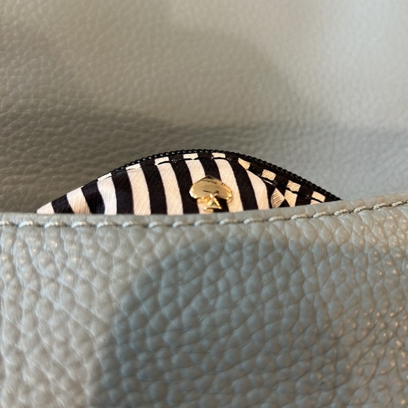 Kate Spade, New York, cobble Hill mini in tri colors of black turquoise, blue - Picture 6 of 9